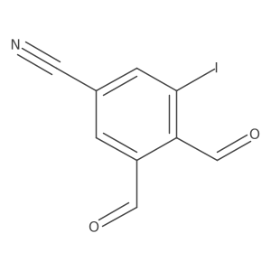 3,4-Diformyl-5-iodobenzonitrile结构式