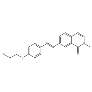 6-[2-[4-[(2-Hydroxyethyl)amino]phenyl]diazenyl]-3-methyl-4(3H)-quinazolinone Structure