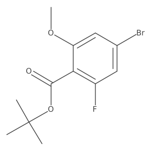 Tert-butyl 4-bromo-2-fluoro-6-methoxybenzoate Structure