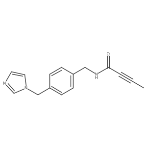 N-[[4-(Imidazol-1-ylmethyl)phenyl]methyl]but-2-ynamide Structure