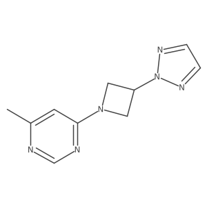 4-methyl-6-[3-(2H-1,2,3-triazol-2-yl)azetidin-1-yl]pyrimidine Structure