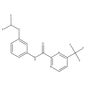 N-[3-(difluoromethoxy)phenyl]-4-(trifluoromethyl)pyrimidine-2-carboxamide Structure