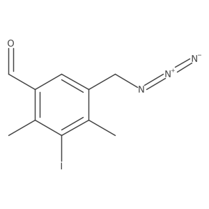 5-(Azidomethyl)-3-iodo-2,4-dimethylbenzaldehyde结构式