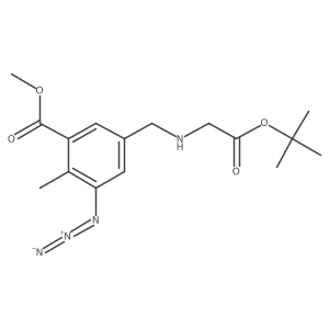 Methyl 3-azido-5-({[2-(tert-butoxy)-2-oxoethyl]amino}methyl)-2-methylbenzoate结构式