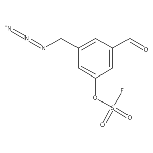 3-(Azidomethyl)-5-formylphenyl sulfurofluoridate结构式