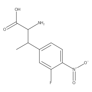 (2R,3S)-2-Amino-3-(3-fluoro-4-nitrophenyl)butanoic acid结构式