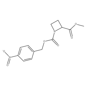 2-Methyl 1-[(4-nitrophenyl)methyl] 1,2-azetidinedicarboxylate Structure