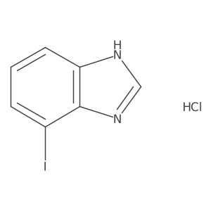 4-iodo-1H-1,3-benzodiazole hydrochloride结构式