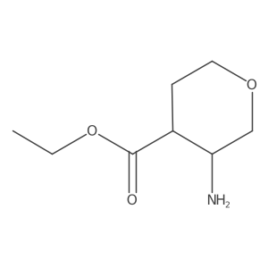 ethyl (3S,4S)-3-aminooxane-4-carboxylate结构式