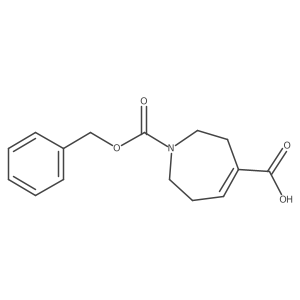 1-[(benzyloxy)carbonyl]-2,3,6,7-tetrahydro-1H-azepine-4-carboxylic acid结构式