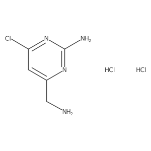 4-(Aminomethyl)-6-chloropyrimidin-2-amine dihydrochloride结构式