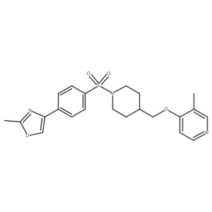3-Methyl-4-({1-[4-(2-methyl-1,3-oxazol-4-yl)benzenesulfonyl]piperidin-4-yl}methoxy)pyridine Structure