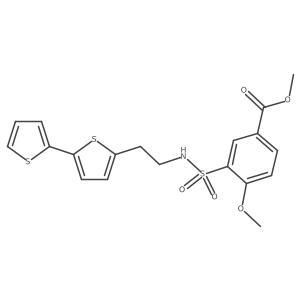 Methyl 3-[(2-{[2,2'-bithiophene]-5-yl}ethyl)sulfamoyl]-4-methoxybenzoate Structure