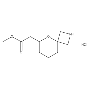 Methyl 2-{5-oxa-2-azaspiro[3.5]nonan-6-yl}acetate hydrochloride结构式