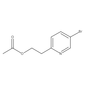 2-Pyridineethanol, 5-bromo-, 2-acetate结构式