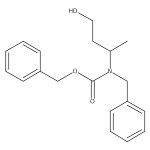 benzyl N-benzyl-N-(4-hydroxybutan-2-yl)carbamate结构式