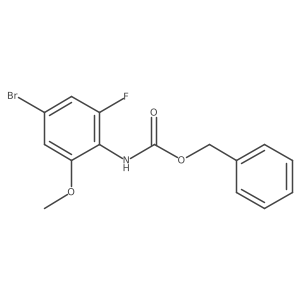 benzyl N-(4-bromo-2-fluoro-6-methoxyphenyl)carbamate结构式