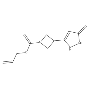 prop-2-en-1-yl 3-(5-oxo-2,5-dihydro-1H-pyrazol-3-yl)azetidine-1-carboxylate Structure
