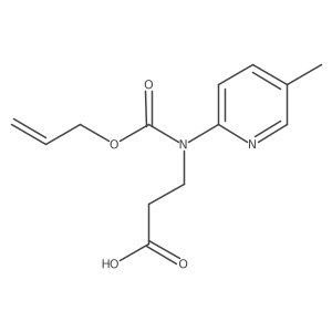 3-[(5-Methylpyridin-2-yl)[(prop-2-en-1-yloxy)carbonyl]amino]propanoic acid Structure