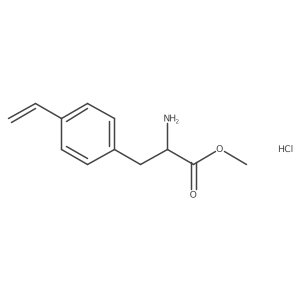 Methyl (S)-2-amino-3-(4-vinylphenyl)propanoate hydrochloride结构式