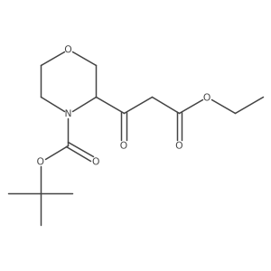 Tert-butyl 3-(3-ethoxy-3-oxopropanoyl)morpholine-4-carboxylate Structure