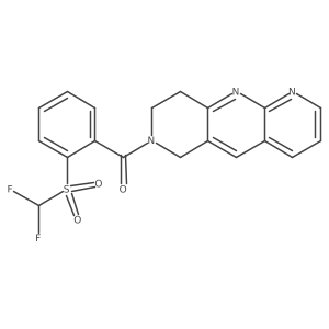 7-(2-difluoromethanesulfonylbenzoyl)-6H,7H,8H,9H-pyrido[2,3-b]1,6-naphthyridine结构式