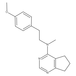 N-[2-(4-methoxyphenyl)ethyl]-N-methyl-5H,6H,7H-cyclopenta[d]pyrimidin-4-amine Structure