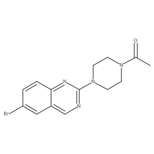 1-(4-(6-Bromoquinazolin-2-yl)piperazin-1-yl)ethan-1-one结构式