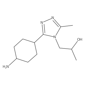 1-(3-(4-Aminocyclohexyl)-5-methyl-4H-1,2,4-triazol-4-yl)propan-2-ol结构式