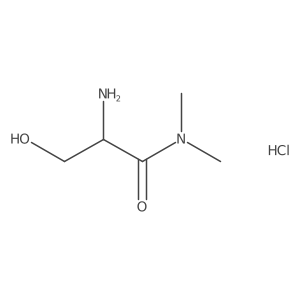 (2S)-2-amino-3-hydroxy-N,N-dimethylpropanamidehydrochloride结构式