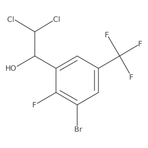 1-(3-Bromo-2-fluoro-5-(trifluoromethyl)phenyl)-2,2-dichloroethanol结构式