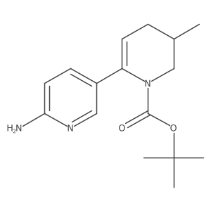 tert-Butyl 6'-amino-5-methyl-5,6-dihydro-[2,3'-bipyridine]-1(4H)-carboxylate Structure