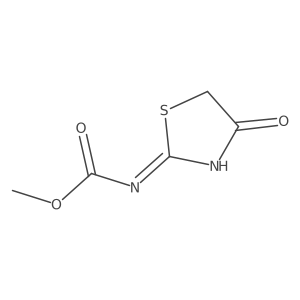 Methyl (NZ)-N-(4-oxo-1,3-thiazolidin-2-ylidene)carbamate Structure