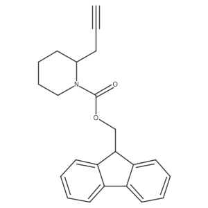 (9H-fluoren-9-yl)methyl 2-(prop-2-yn-1-yl)piperidine-1-carboxylate结构式