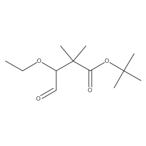 tert-Butyl 3-ethoxy-2,2-dimethyl-4-oxobutanoate结构式