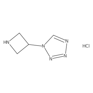 1-(azetidin-3-yl)-1H-1,2,3,4-tetrazolehydrochloride结构式