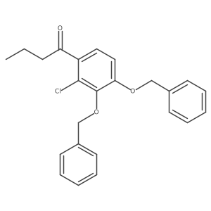 1-[2-Chloro-3,4-bis(phenylmethoxy)phenyl]-1-butanone结构式