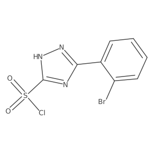 3-(2-Bromophenyl)-1H-1,2,4-triazole-5-sulfonyl chloride Structure
