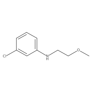 3-chloro-N-(2-methoxyethyl)aniline结构式