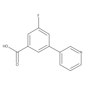 3-Fluoro-5-(pyridin-3-yl)benzoic Acid Structure
