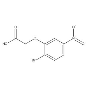 2-(2-Bromo-5-nitro-phenoxy)acetic acid结构式