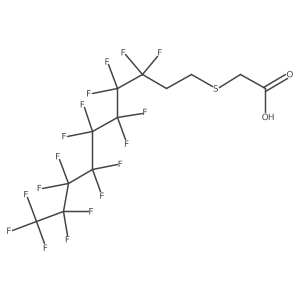 [(3,3,4,4,5,5,6,6,7,7,8,8,9,9,10,10,10-Heptadecafluorodecyl)thio]acetic acid结构式