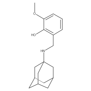 2-Methoxy-6-[(tricyclo[3.3.1.13,7]dec-1-ylamino)methyl]phenol Structure
