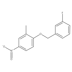 1-(3-Fluorobenzyloxy)-2-methyl-4-nitrobenzene结构式
