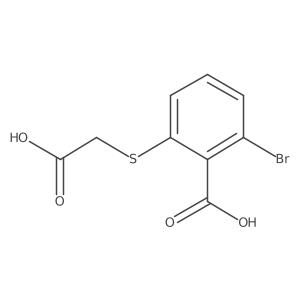2-Bromo-6-[(carboxymethyl)thio]benzoic acid Structure