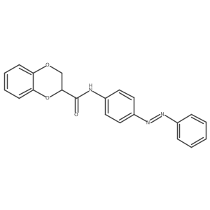 1,4-Benzodioxin-2-carboxamide, 2,3-dihydro-N-[4-(2-phenyldiazenyl)phenyl]-结构式