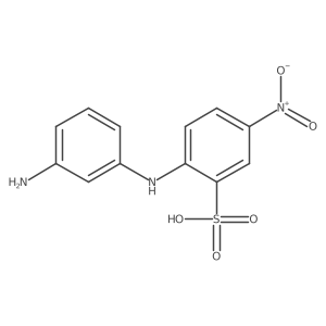 2-(3-Amino-anilino)-5-nitro-benzenesulfonic acid结构式