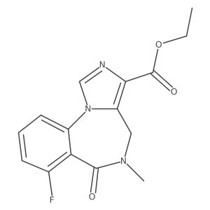Ethyl 7-fluoro-5-methyl-6-oxo-5,6-dihydro-4H-benzo[f]imidazo[1,5-a][1,4]diazepine-3-carboxylate结构式