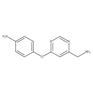 [6-(4-Amino-phenoxy)-pyrimidin-4-yl]methylamine Structure