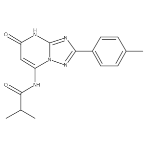 N-[5-hydroxy-2-(4-methylphenyl)[1,2,4]triazolo[1,5-a]pyrimidin-7-yl]-2-methylpropanamide Structure